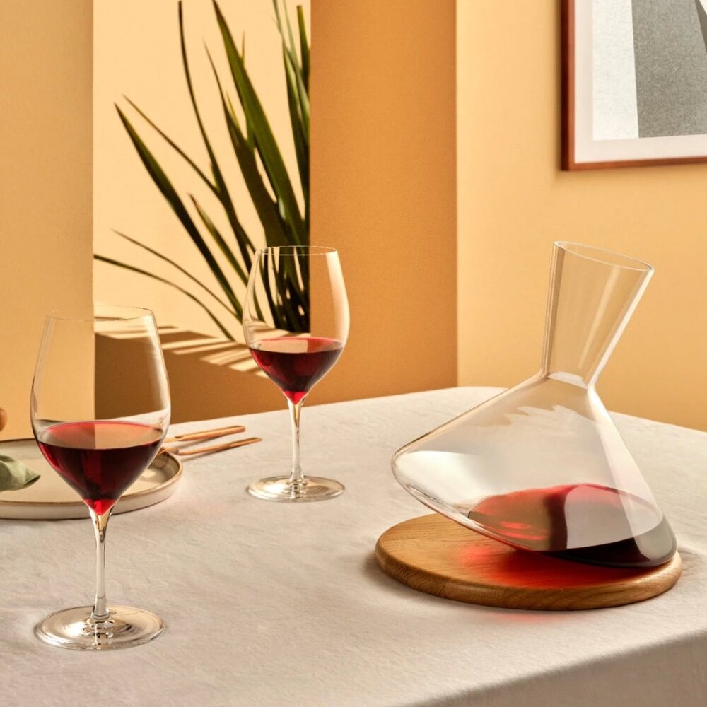 NUDE Wine Decanter Balance & Terroir gift set incl two glasses NWT